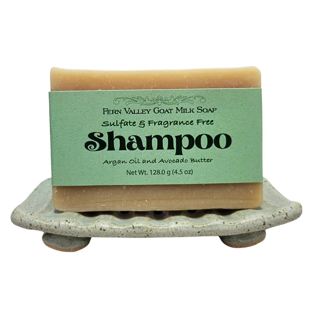 Handmade Goat Milk Shampoo Bar |  Argan Oil & Avocado Butter | Fragrance-Free