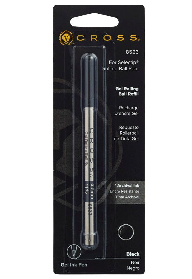 Selectip® Gel Rollerball Pen Refill - Black – Medium - Single Pack